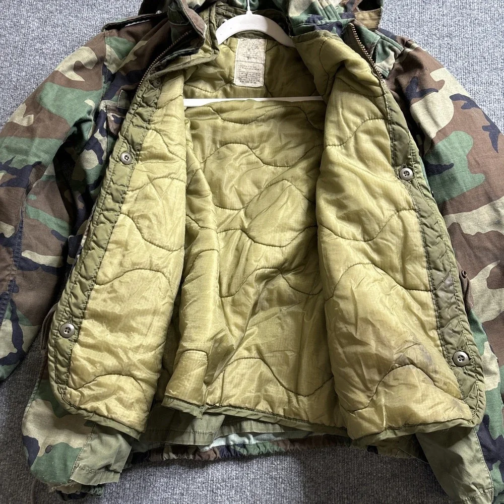 US Army Cold Weather Field Woodland Camouflage Jacket & Liner John Ownbey Medium